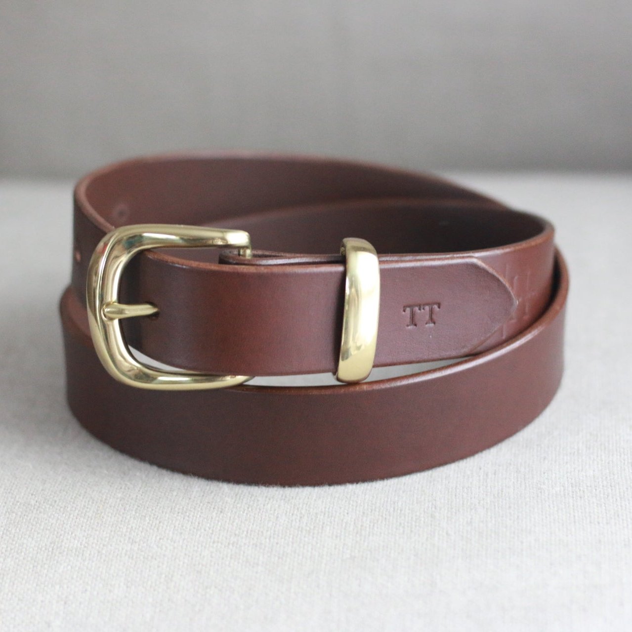 Classic Brown Leather Belt