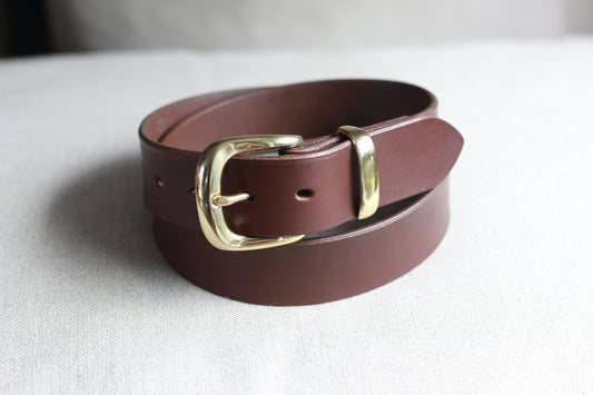 Classic Brown Leather Belt