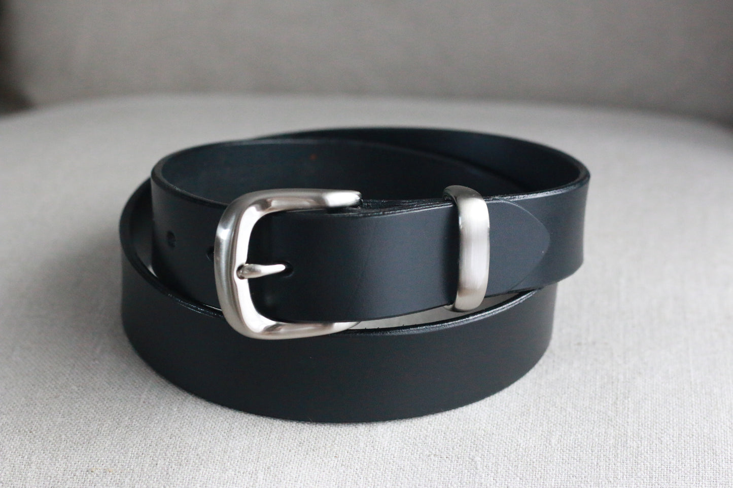 Classic Black Leather Belt